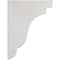 Ekena Millwork 1 3/4"W x 7 1/4"D x 9 1/2"H Bedford Wood Vintage Decor Bracket, Chalk Dust White BKTWD02X07X10BEWH - alternate 3